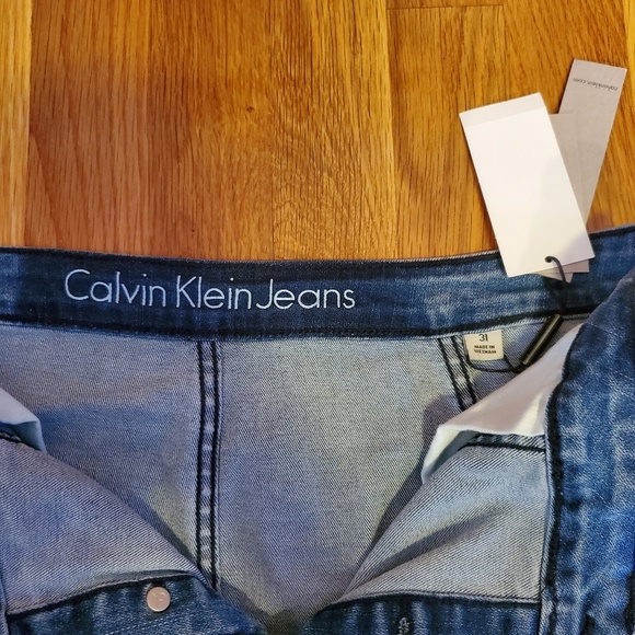 NWT calvin klein button up jean skirt - Picture 3 of 5
